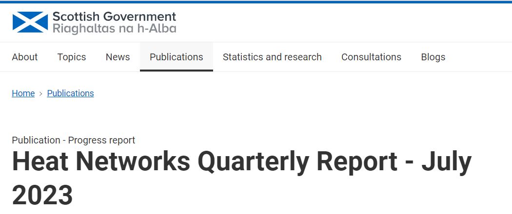 Heat Networks Quarterly Report - July 23